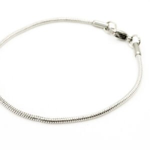 Collar de plata cola de ratón 45cm