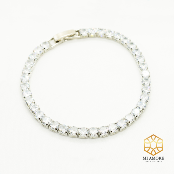 Pulsera de cobre con zirconia cúbica